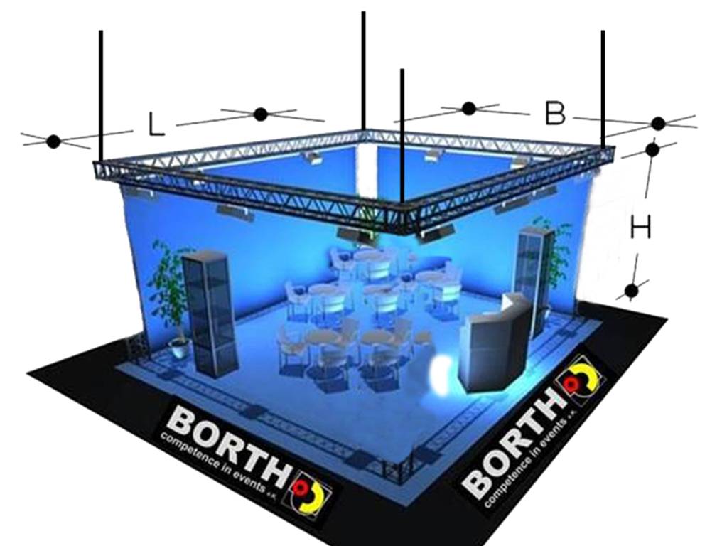 Abgehängtes Traversensystem